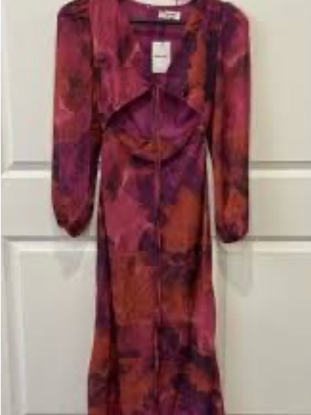 Showpo Fuchsia and Magenta Floral Midi Dress - Picture 2 of 5